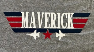 Maverick Top Gun T-Shirt Men's XL Gray - Picture 1 of 3