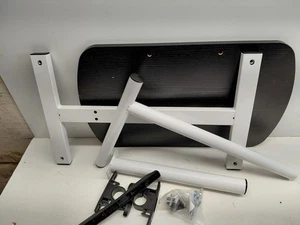 Bandeja de mesa sobre cama con ruedas cama de hospital no inclinable altura ajustable carrito de comida escritorio - Imagen 1 de 4