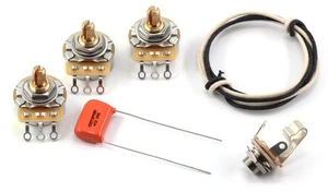 TAOT Jazz Bass Kabelsatz - CTS 250kΩ 450G Split, 0,047 OD Cap - J-Bass - Bild 1 von 5