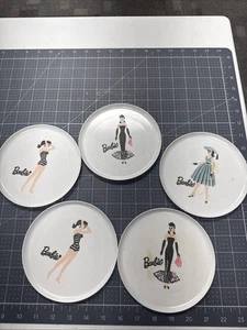 5" Vintage Barbie Kunststoff Tee Party Teller Menge 5 - Bild 1 von 13