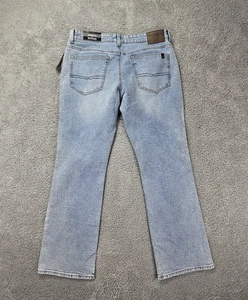 Buffalo David Bitton King Slim Boot Jeans Men’s 32x30 Light Wash Stretch NWT - Picture 1 of 11