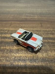 Galoob Micro Machines Silver / Red '58 Chrome Convertible Ford Thunderbird Car - Picture 1 of 7