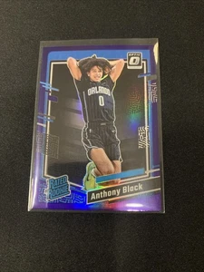 Anthony Black Rated Rookie Purple Prizm 2023-24 Panini Donruss Optic #207 - Imagen 1 de 3