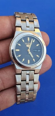 Reloj Pulsera Vintage Seiko 5 Automático Acero Inoxidable para Mujer Hecho en Japón Foto 1 de 4
