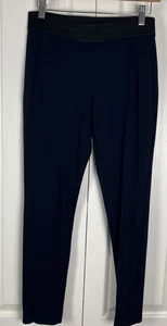 Leggings donna Talbots taglia media petite dk blu navy skinny larghi elasticizzati in vita F6 - Foto 1 di 12