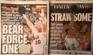 NY  Post / Daily News 8-13-25 Pete Alonso Breaks Mets Home Run Record Of 253 - Bild 1 von 11
