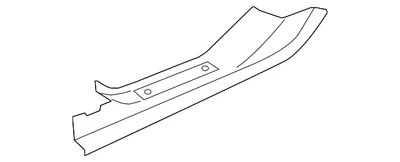 Placa de umbral trasero original GM 92268195 Foto 1 de 2