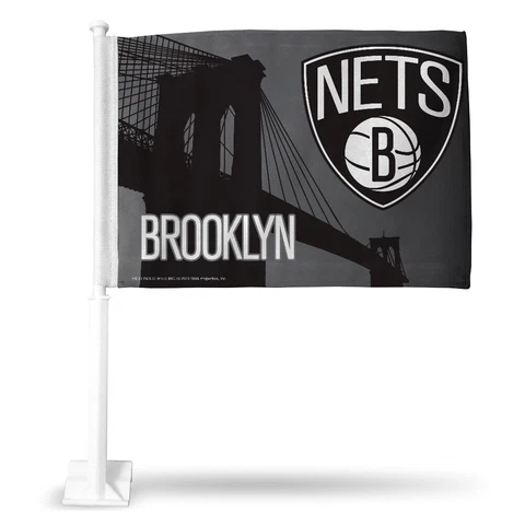 Brooklyn Nets NBA 11X14 Window Mount 2-Sided Car Flag Cover