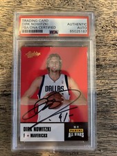 2010-11 Panini Dirk Nowitzki Signed Card Authentic Auto PSA/DNA Certified