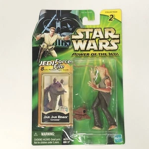 Star Wars JAR JAR BINKS Tatooine Power Of The Jedi Force File Action Figure POTJ - Bild 1 von 4