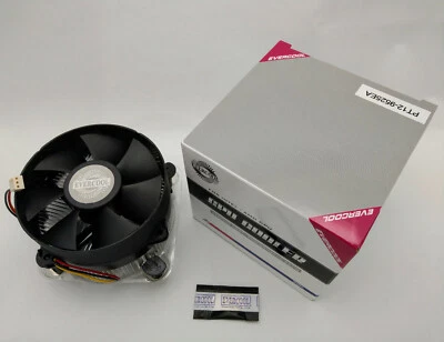 NEW Evercool Tool Free Cooling Fan: Intel PC Socket LGA775 3pin 95mm CPU Cooler - Image 1 of 4