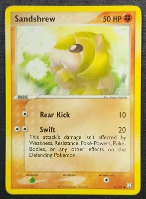 Sandshrew 74/109 2004 EX-Team Rocket Returns Common Pokemon Card - Image 1 of 2