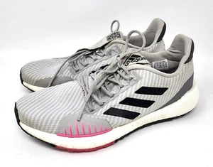 Adidas Shoes Women's 8.5M Pureboost HD Winter FU7327 Sneaker Grey/Shock Pink - Picture 1 of 12
