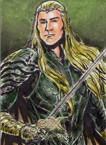 Lord Of The Rings CZX Middle Earth Sketch Card By Cezar Razek