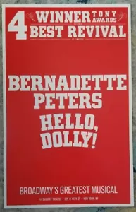Bernadette Peters HELLO DOLLY Window Card Poster - Picture 1 of 1