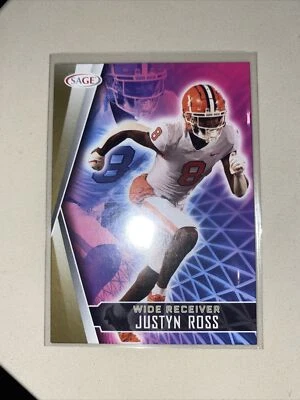 2022 Sage High Series Football Base Gold #139 Justyn Ross - Clemson University - Image 1 of 3