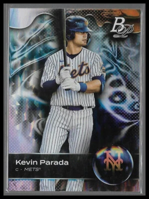 2022 Bowman Platinum Prospects Ice Foil #TOP-28 Kevin Parada New York Mets - Image 1 of 2