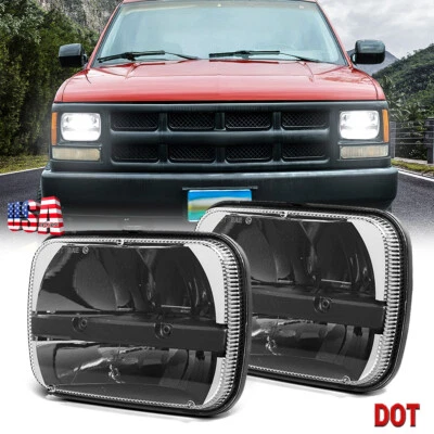 for Chevrolet C/K 1500 2500 Series Cheyenne 2PC 7x6"inch Reflector LED Headlight - Image 1 of 4