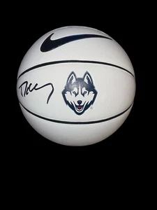 DANNY HURLEY UCONN HUSKIES SIGNED LOGO BASKETBALL HEAD COACH BAS CHAMPS 2 - Picture 1 of 1