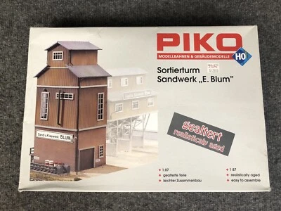 PIKO Sand Works Grading Tower Building Kit HO Scale 1/87 #61124 New & Sealed - Image 1 of 4