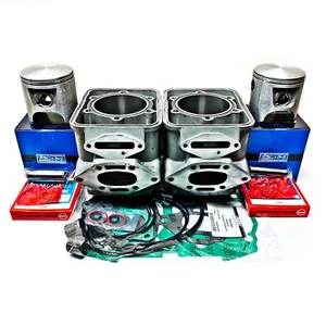 Resleeved Sea-Doo 800 Carb Cylinders Pistons 1995-1999 82mm 6923212 6A6M1 - Picture 1 of 1