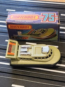 Matchbox Superfast No. 2 Rescue Hovercraft 1972 NOS MINT BLACK BOTTOM - Picture 1 of 2