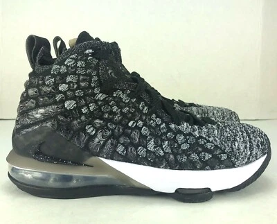 Nike LeBron XVII 17 Shoes Sneakers In The Arena GS Black Oreo Youth Choose Size - Image 1 of 4