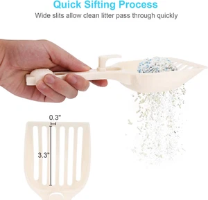 Cat Litter Scoop, Litter Scoop with Wide Slats, Kitty Litter Scooper for Pine... - Picture 1 of 7