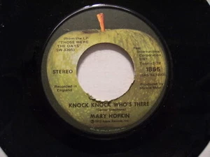 MARY HOPKIN Knock Knock Who's There APPLE 1855 Vers 3 WINCHESTER press - Imagen 1 de 3