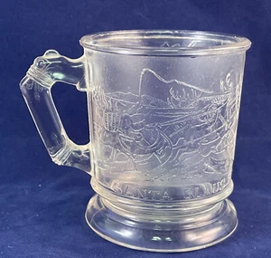 Rare EAPG Dithridge Glass “SANTA & CHIMNEY” Mug 1879 - Picture 1 of 8