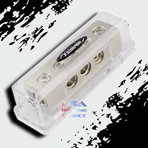 Platinum Ground Distribution Block Two 0/2 Gauge Wire 12v Inputs Three 4ga out - Picture 1 of 3