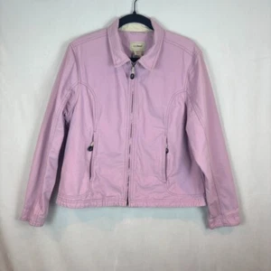 Vintage L.L.Bean Women's Purple Lightweight Spring Jacket Size Large Regular - Picture 1 of 10