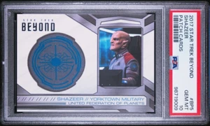 2017 STAR TREK BEYOND REPLICA RELIC PATCH #BP5 SHAZEER POP 1 PSA 10 GEM MINT - Picture 1 of 2