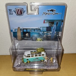 M2 Machines Diorama 1959 VW Microbus Deluxe USA Model-Maui and Sons! CHASE 1/750 - Picture 1 of 14