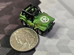 Micro Machines US Army Jeep w/ Roll Bars Green Camouflage - Picture 1 of 5