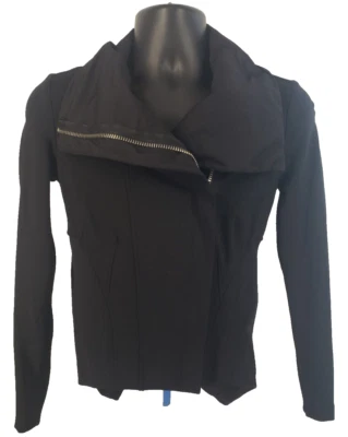 Chaqueta SIMPLY VERA WANG Mujer Asimétrica Cremallera TALLA XS Manga Larga Negro Rayón Foto 1 de 4