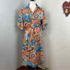 Dodo Bar Or Floral Printed Nancy Dress Medium Vintage Vibe