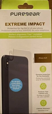 BRAND NEW- Puregear Extreme Impact Back Of Phone Protector For iPhone XS/X - Image 1 of 4