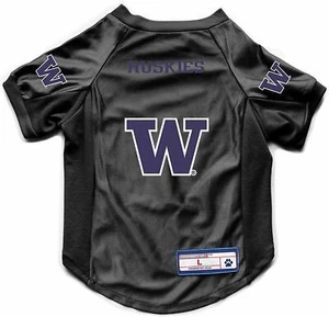 WASHINGTON HUSKIES DOG CAT DELUXE STRETCH JERSEY CHOOSE SIZE - Picture 1 of 2