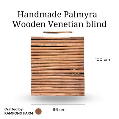 Persiana veneciana de madera Palmira hecha a mano Foto 1 de 4