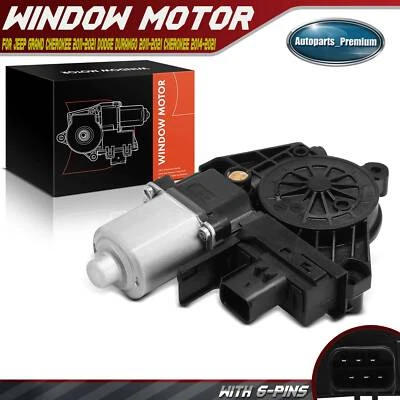 Front Power Window Motor w/ 6Pins for Dodge Durango Jeep Grand Cherokee 11-21 - Image 1 of 4