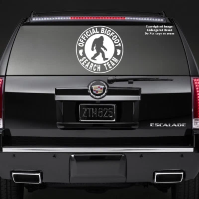 Sasquatch, big Foot, Squatchin official Search Team  Vehicle  Decal sticker - Image 1 of 4
