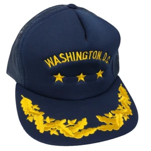 Vintage Washington DC Hat Cap Snapback Foam Mesh Blue - Picture 1 of 10