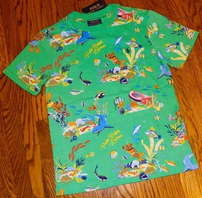 POLO RALPH LAUREN AUTHENTIC BOYS BRAND NEW ORIGINAL T-SHIRT Size L (14-16), NWT
