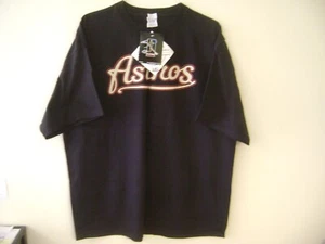 J.Bagwell Astros Black T-Shirt 2XL NEW -22MR- - Picture 1 of 2