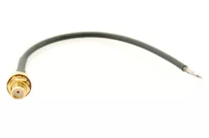 Alda PQ Anschlusskabel mit Einbaubuchse 13cm, RG174 für SMA/F - Bild 1 von 1