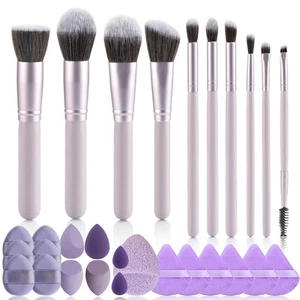 29Pcs Makeup Tool Set Includes: Wooden Handle 10Pcs Kabuki Makeup Brush set 1... - Picture 1 of 7