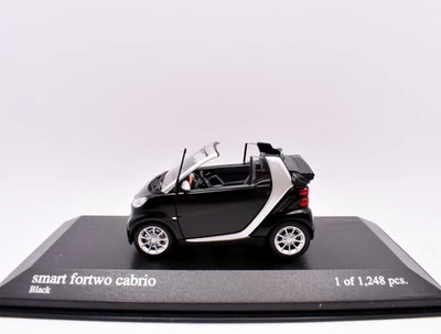 Modellino auto scala 1:43 smart fortwo cabrio minichamps diecast modellismo car - Immagine 1 di 4