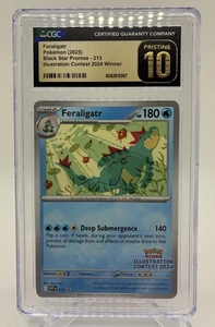 CGC PRISTINE 10 Feraligatr - 213 Black Star Promo (Illustration Contest 2024) - Bild 1 von 2