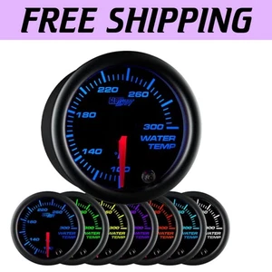 Compact Black Dial Water Temperature Gauge with Illuminated Display & Sensor Kit - Picture 1 of 8